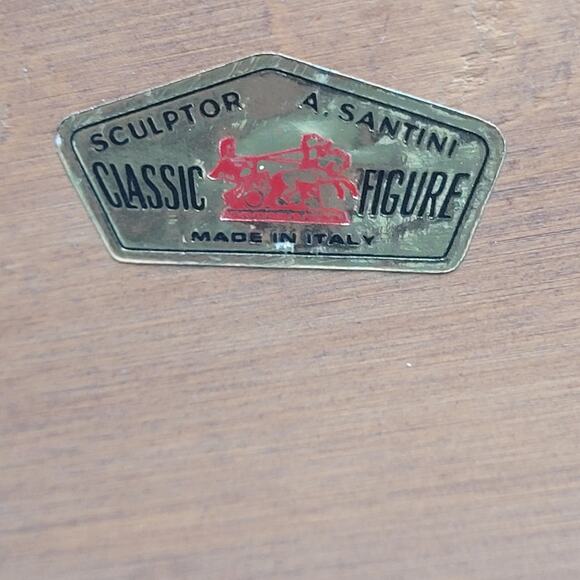 Vintage Italian A Santini Virgin Mary Baby Jesus Sculpture Bust Religious Statue - Picture 7 of 9